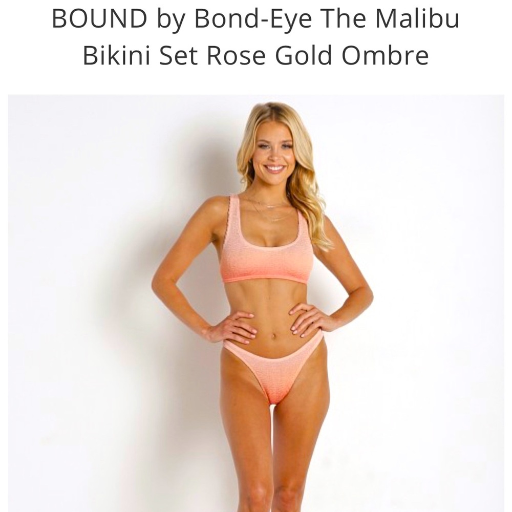 COPY - Bound by Bond-Eye The Malibu Bikini Set Rose Gold Ombré